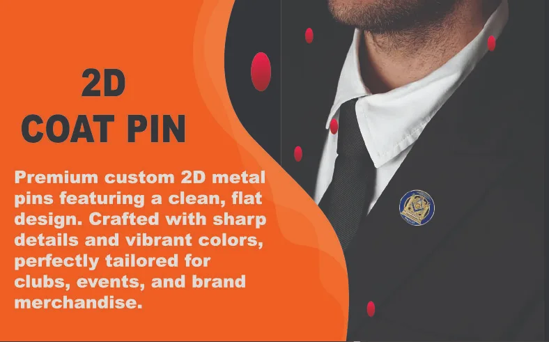2D Coat Pin
